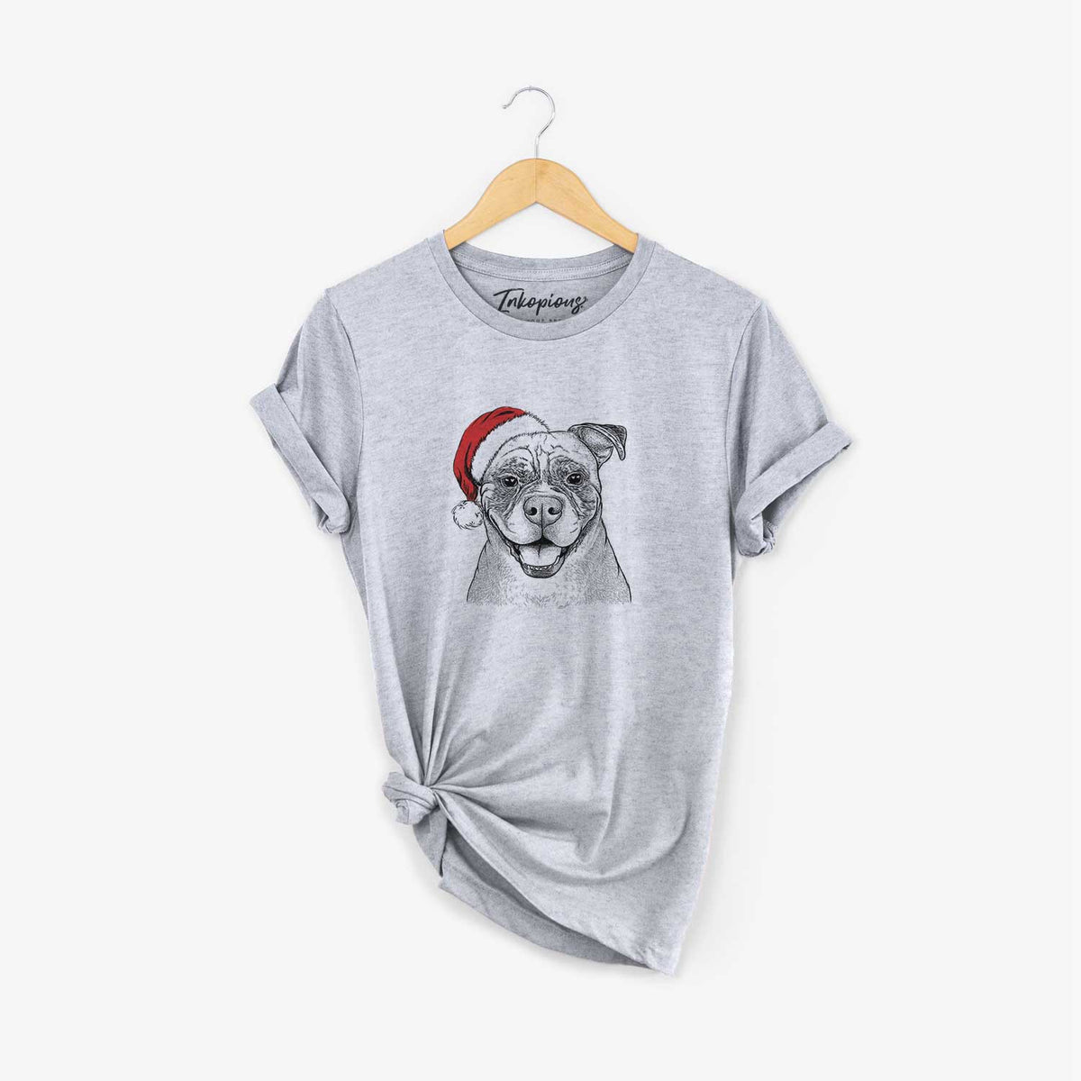 Santa Rufus the American Bulldog - Unisex Crewneck