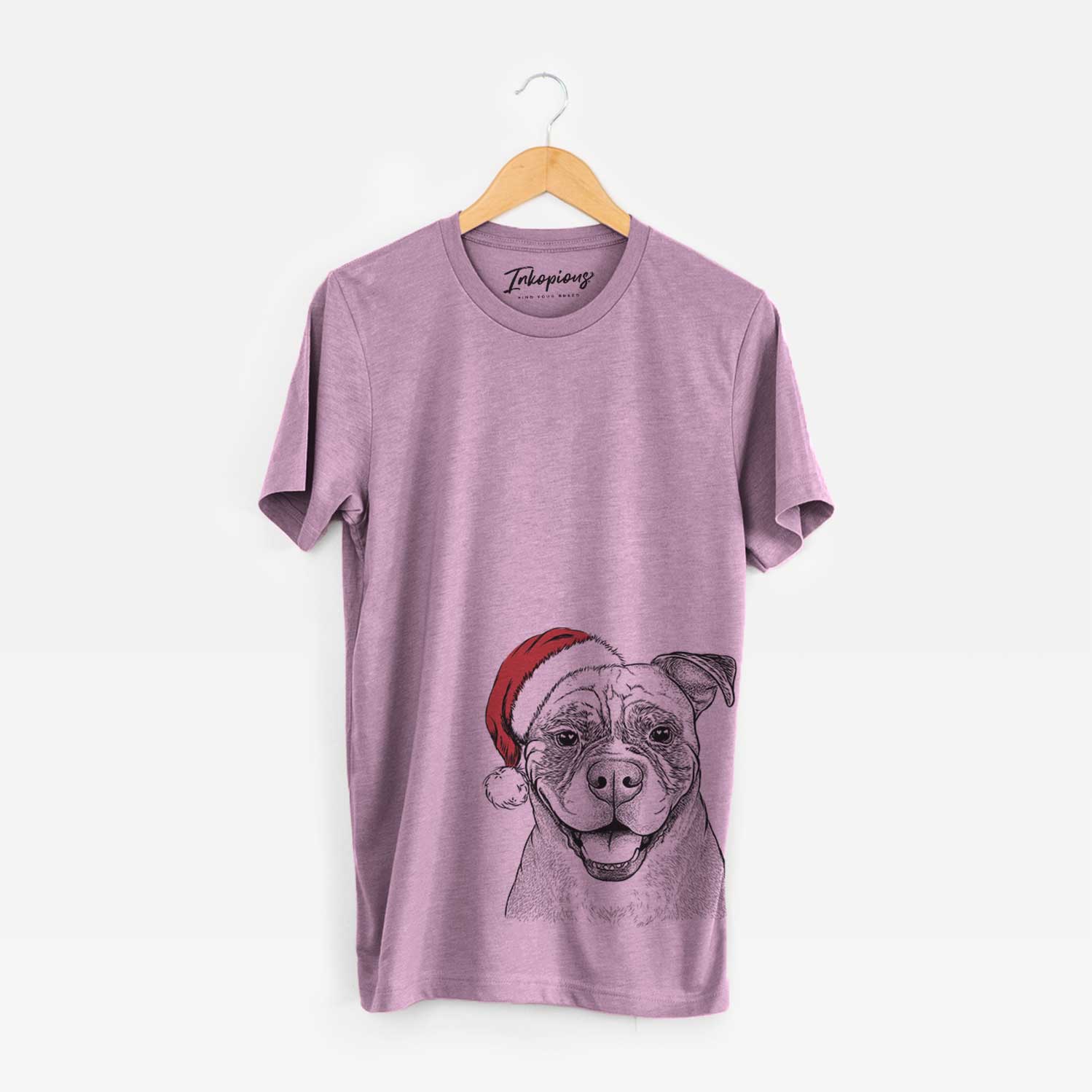 Santa Rufus the American Bulldog - Unisex Crewneck