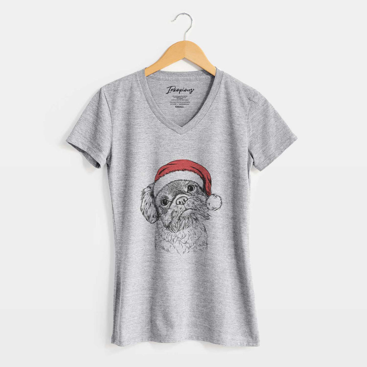 Santa Rufus the Shiffon - Women's V-neck Shirt