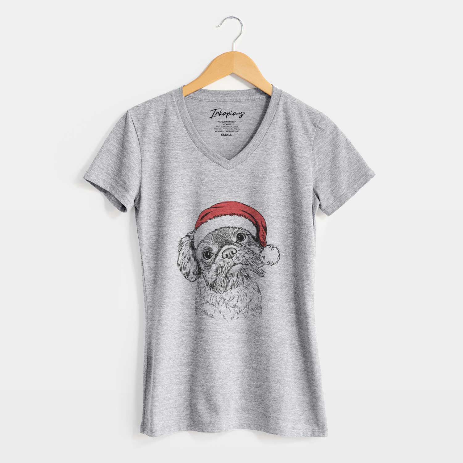 Santa Rufus the Shiffon - Women's V-neck Shirt