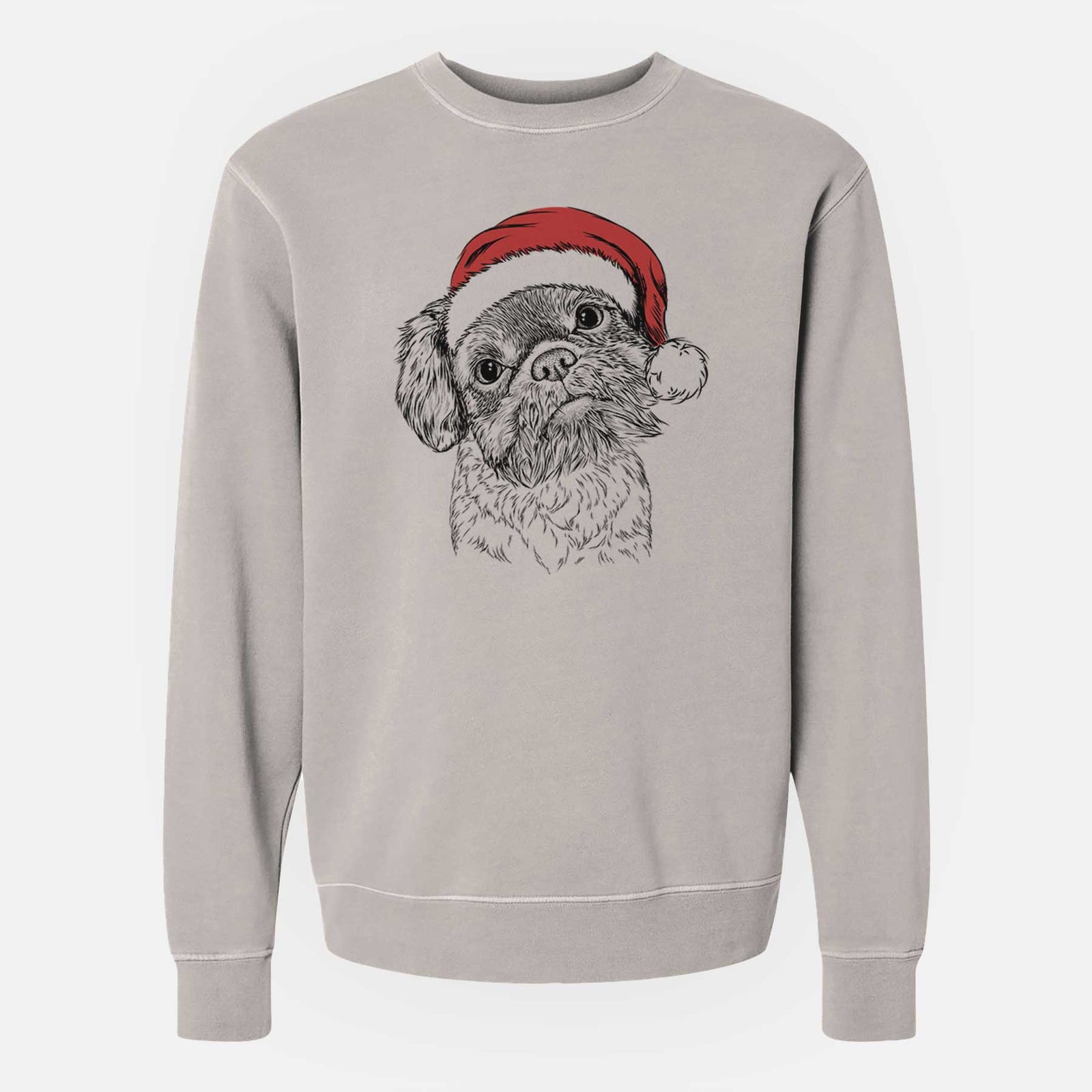 Santa Rufus the Shiffon - Unisex Pigment Dyed Crew Sweatshirt