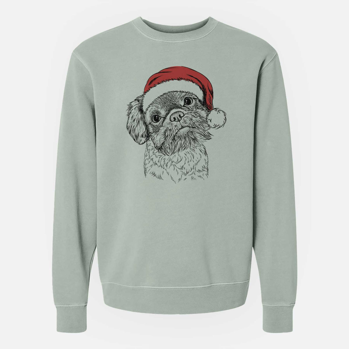 Santa Rufus the Shiffon - Unisex Pigment Dyed Crew Sweatshirt