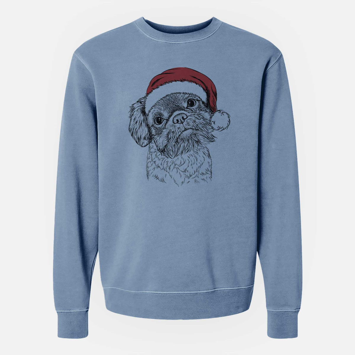 Santa Rufus the Shiffon - Unisex Pigment Dyed Crew Sweatshirt