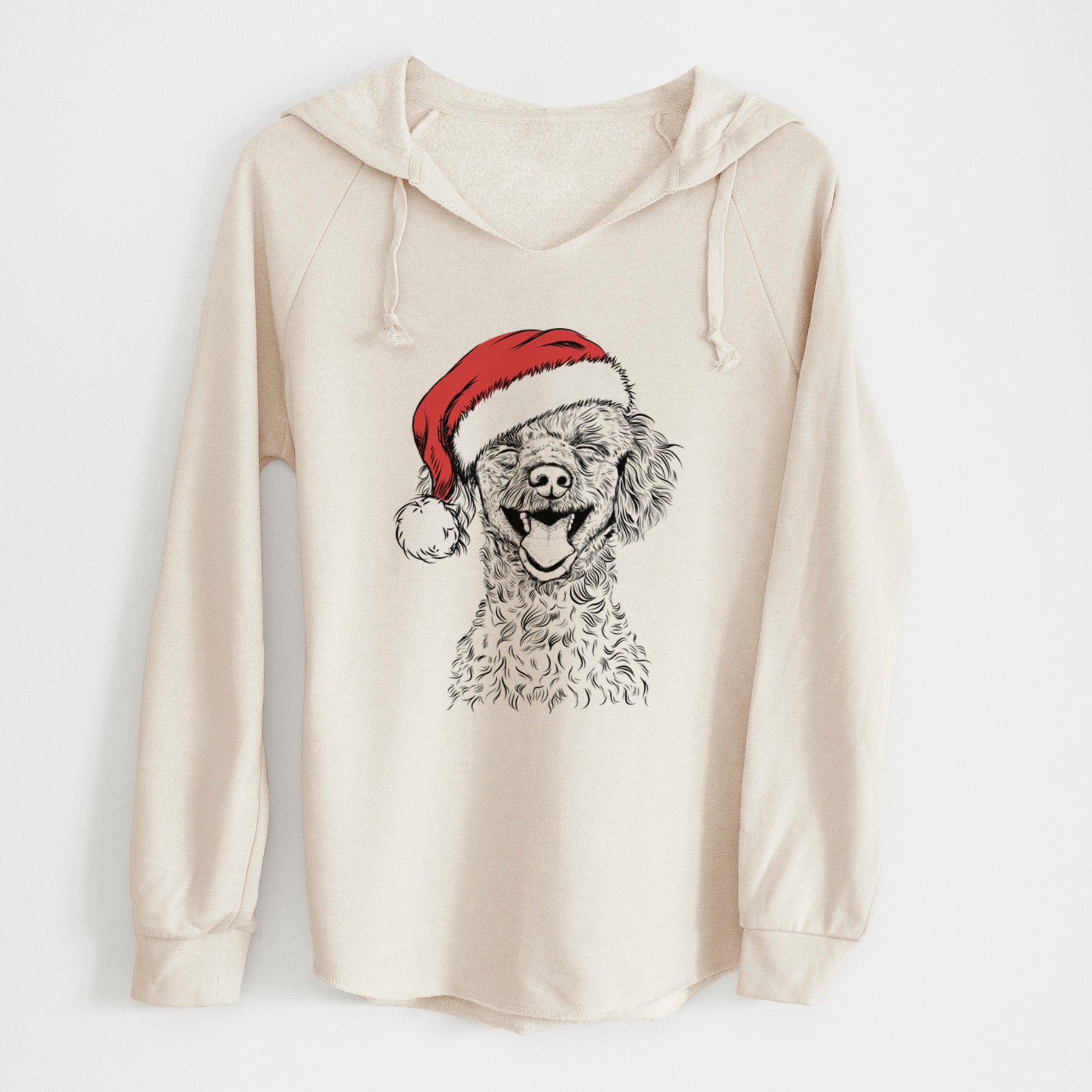 Santa Rusty the Toy Poodle - Cali Wave Hooded Sweatshirt