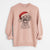 Santa Rusty the Toy Poodle - Unisex Pigment Dyed Crew Sweatshirt