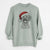 Santa Rusty the Toy Poodle - Unisex Pigment Dyed Crew Sweatshirt