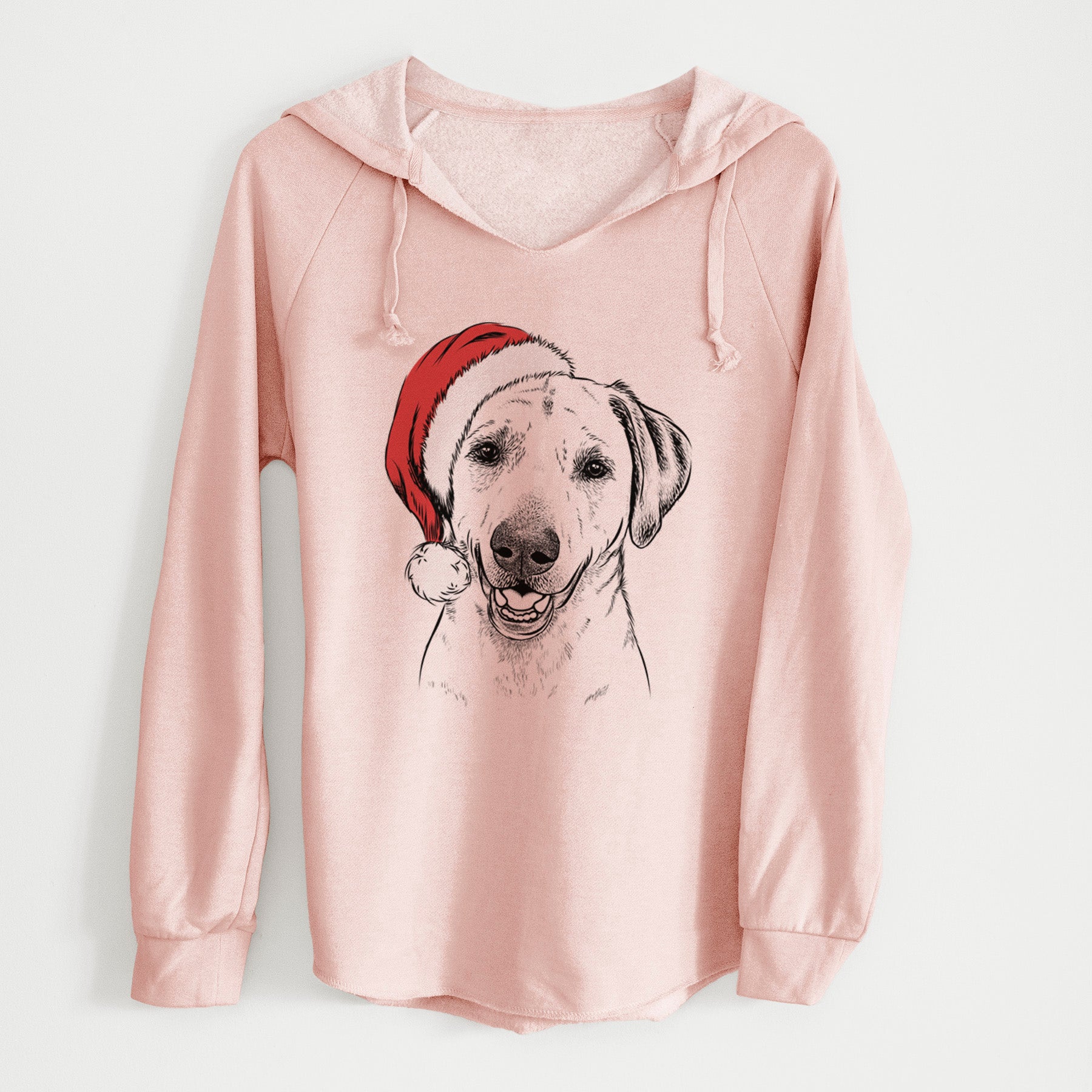 Santa Rusty the Labrador Retriever - Cali Wave Hooded Sweatshirt