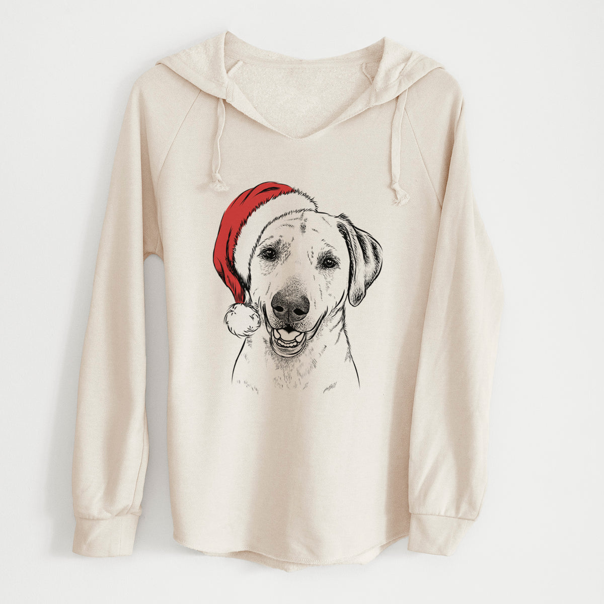 Santa Rusty the Labrador Retriever - Cali Wave Hooded Sweatshirt