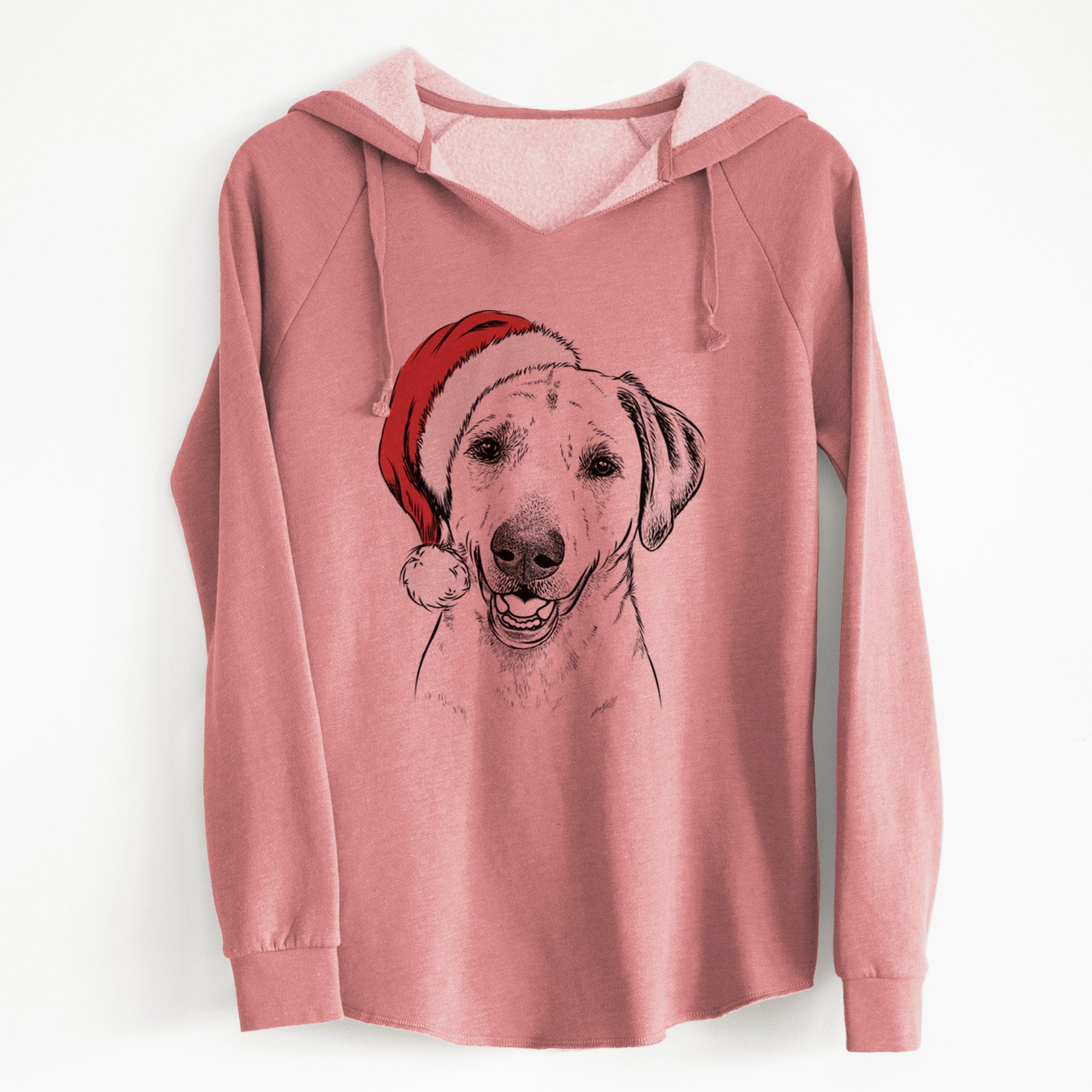 Santa Rusty the Labrador Retriever - Cali Wave Hooded Sweatshirt