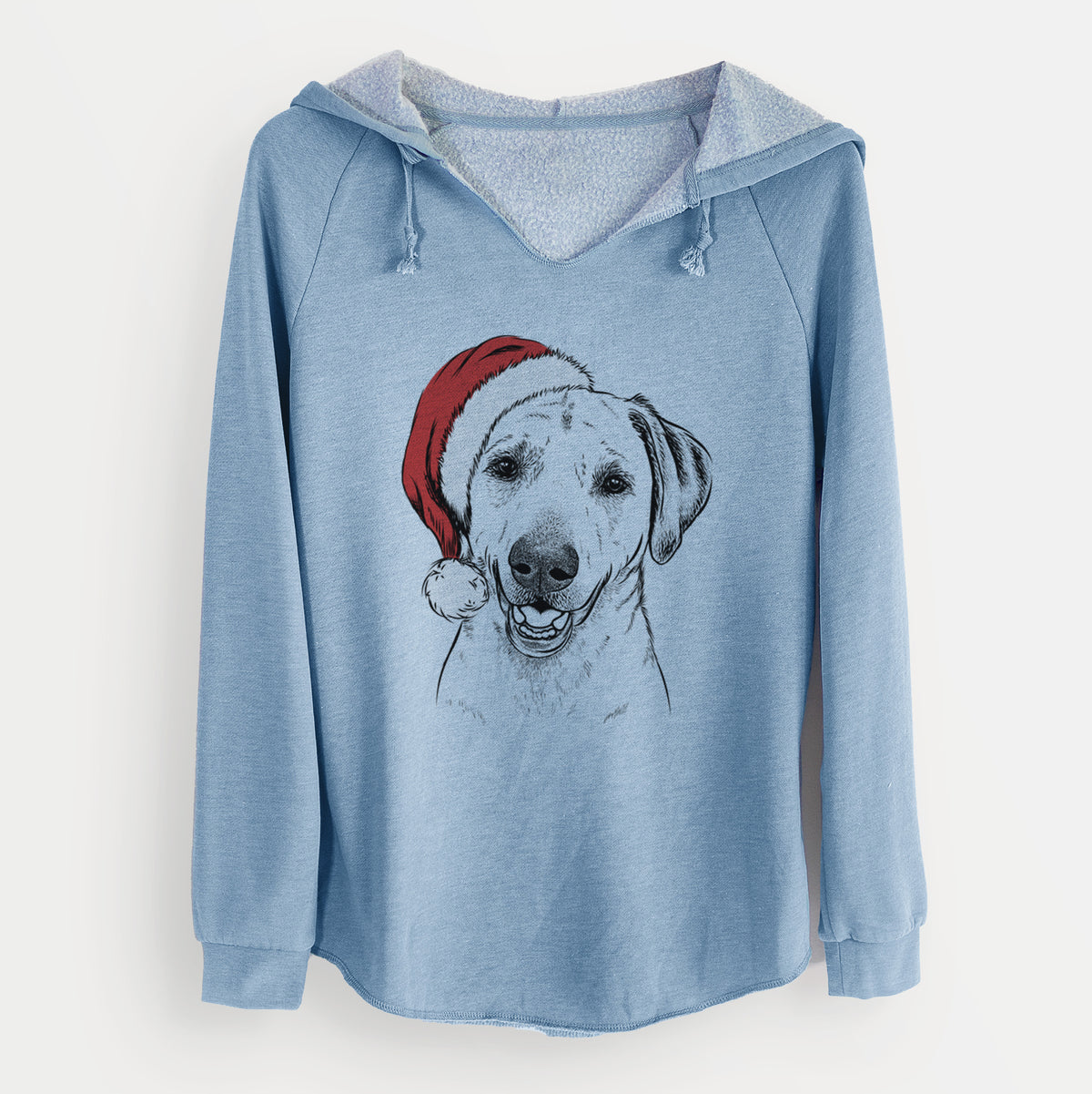 Santa Rusty the Labrador Retriever - Cali Wave Hooded Sweatshirt