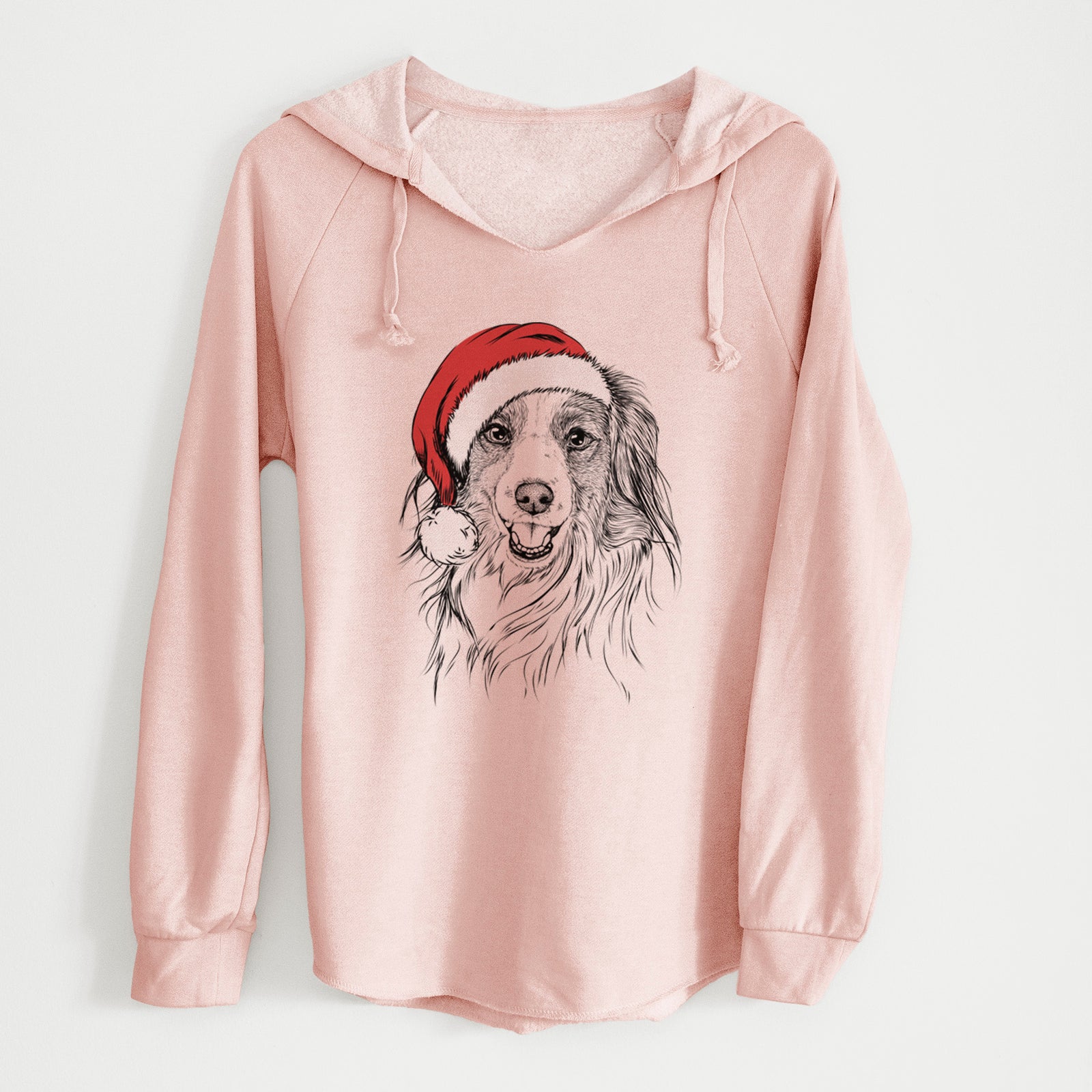 Santa Rutger the Nederlandse Kooikerhondje - Cali Wave Hooded Sweatshirt