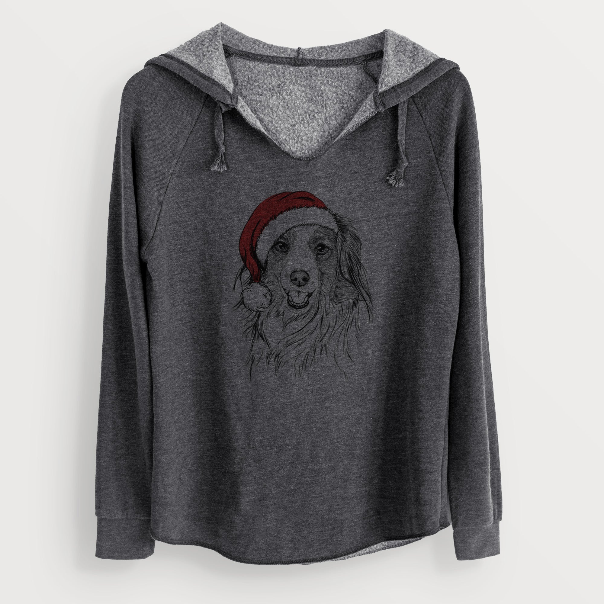 Santa Rutger the Nederlandse Kooikerhondje - Cali Wave Hooded Sweatshirt