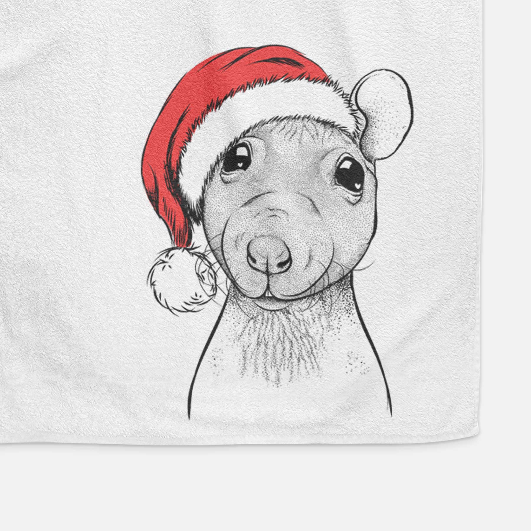 Ruthie the Hairless Rat Decorative Hand Towel