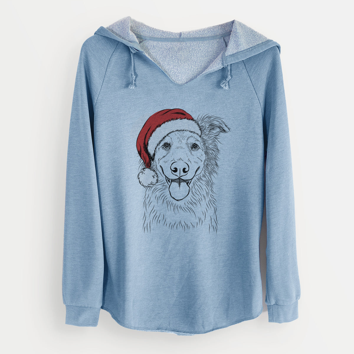 Santa Ruxtin the Mixed Breed - Cali Wave Hooded Sweatshirt