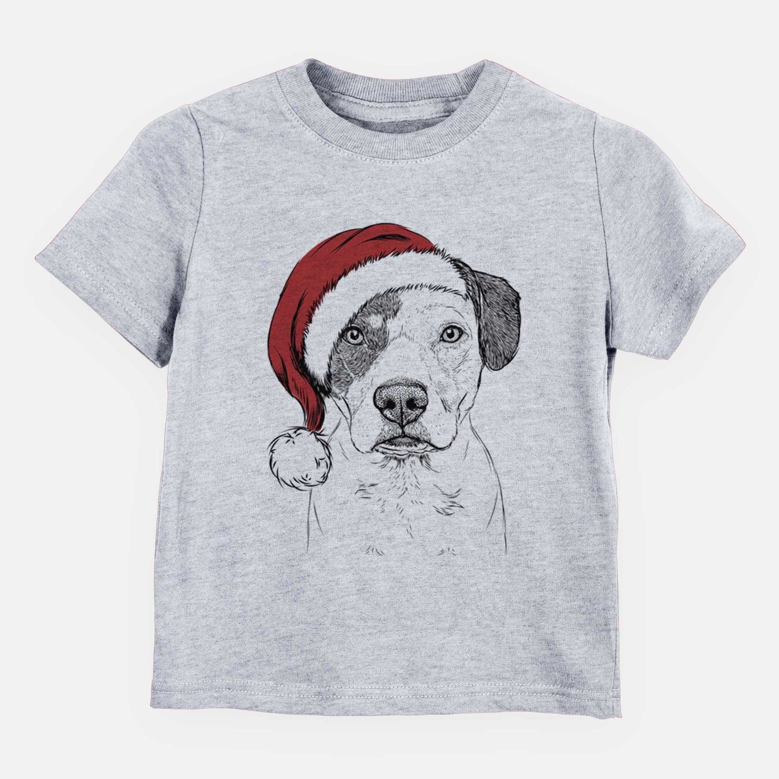 Santa Ryleigh the Beagle Pitbull Mix - Kids/Youth/Toddler Shirt