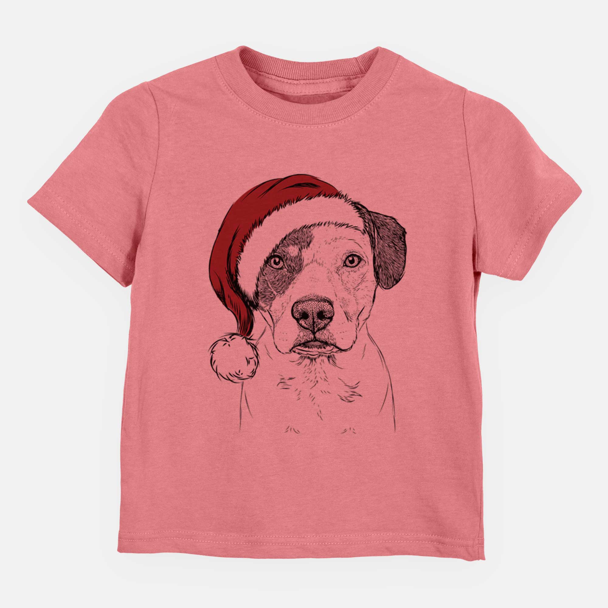 Santa Ryleigh the Beagle Pitbull Mix - Kids/Youth/Toddler Shirt