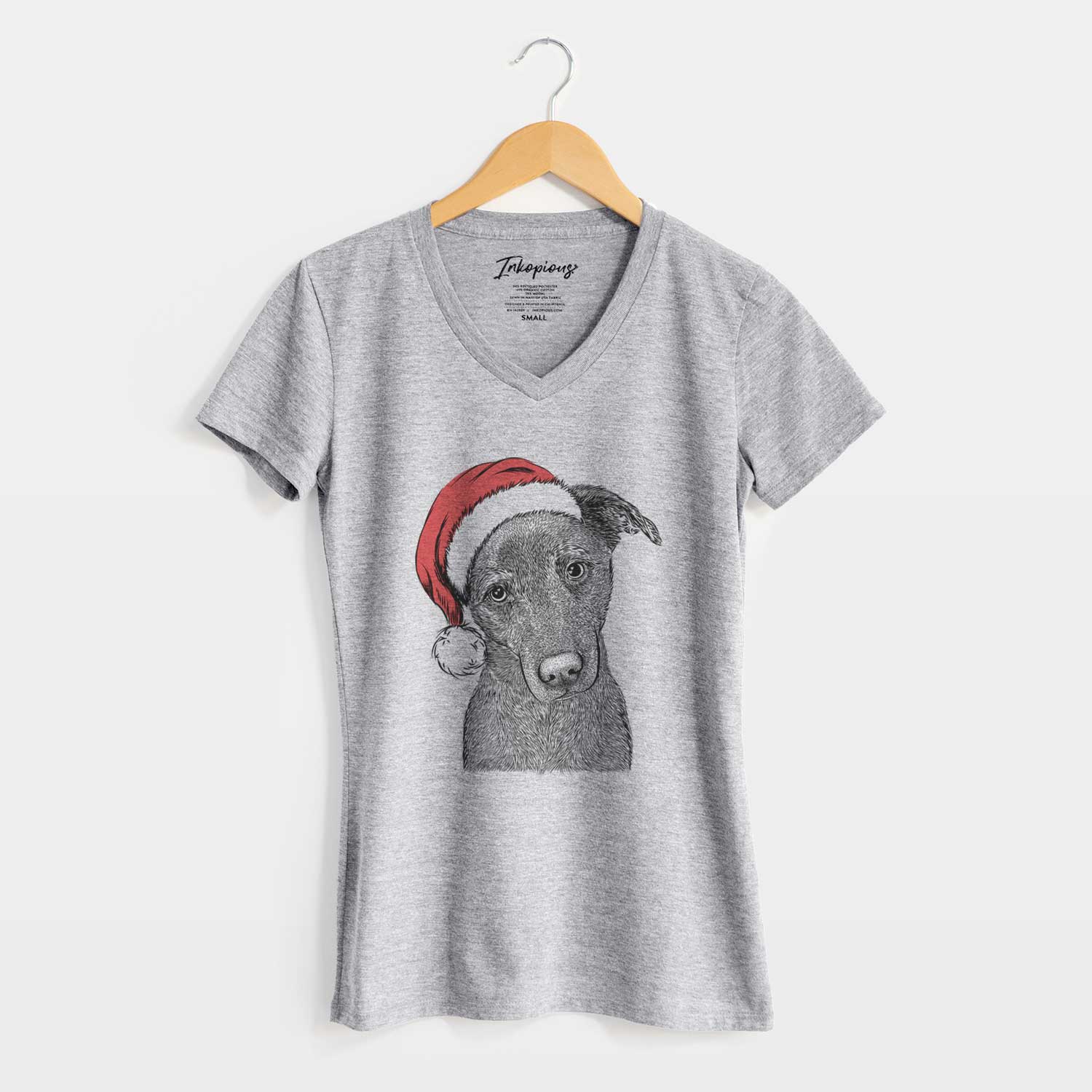 Santa Sadie the Whipador - Women's V-neck Shirt