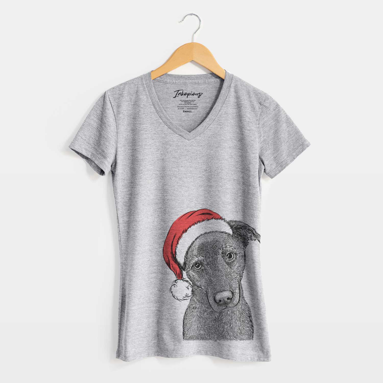 Santa Sadie the Whipador - Women's V-neck Shirt