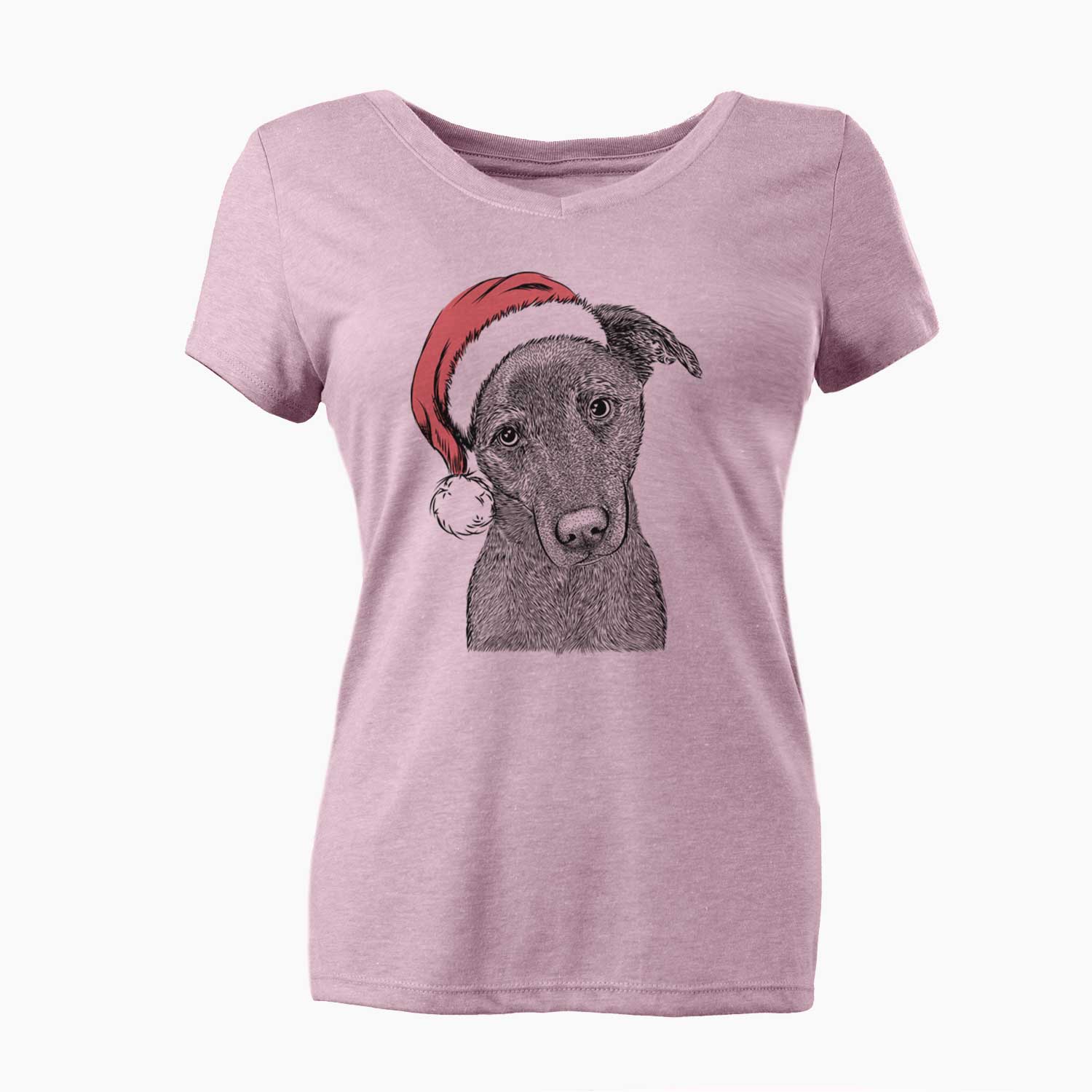 Santa Sadie the Whipador - Women's V-neck Shirt