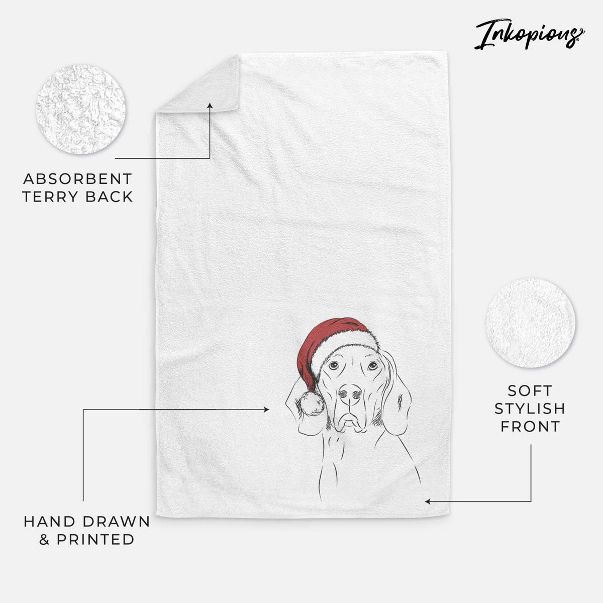 Sagan the Coonhound Decorative Hand Towel