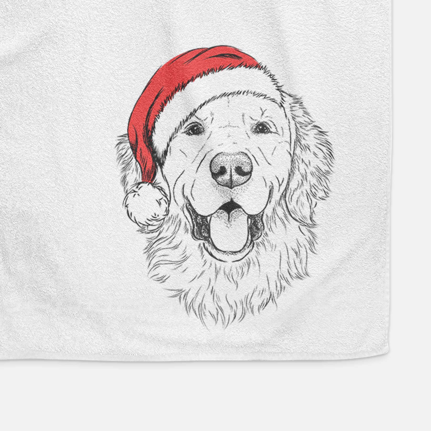 Sam the Golden Retriever Decorative Hand Towel