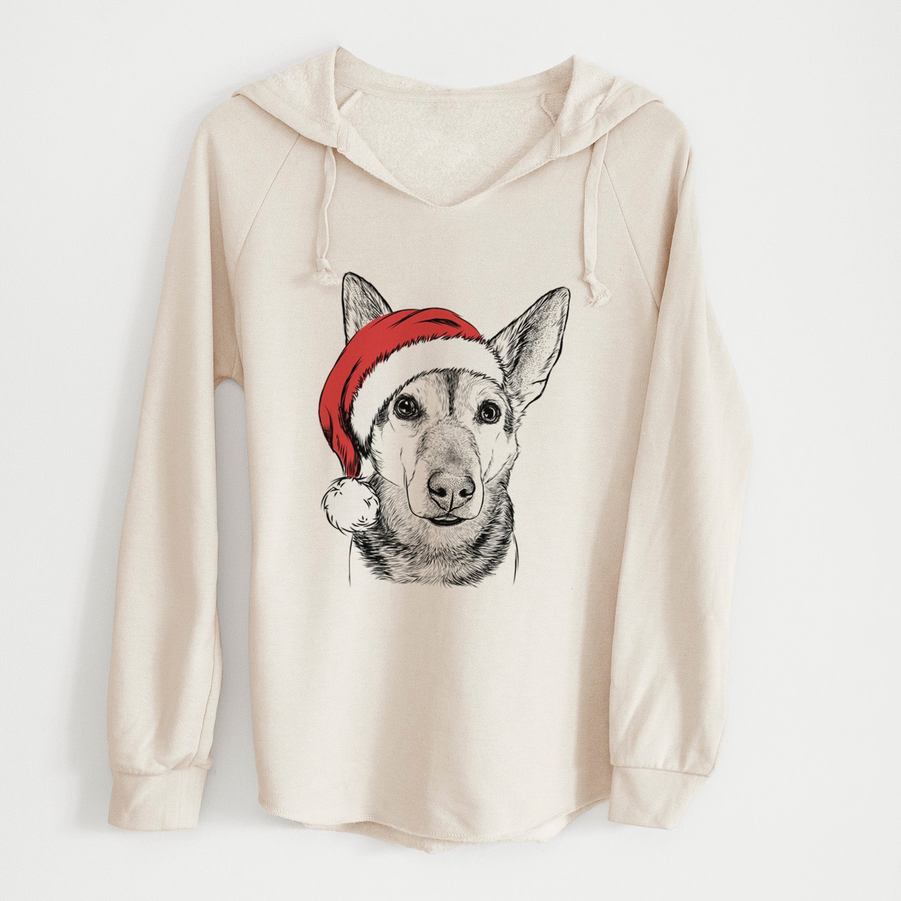 Santa Sammie the Mixed Breed - Cali Wave Hooded Sweatshirt