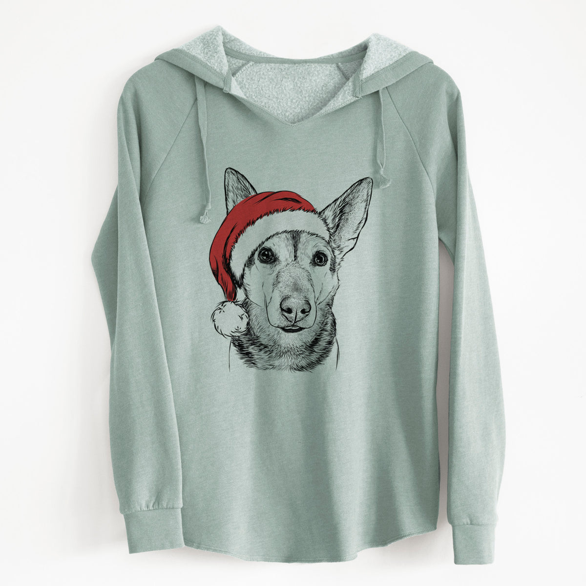 Santa Sammie the Mixed Breed - Cali Wave Hooded Sweatshirt