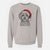 Santa Sammy the Shorkie - Unisex Pigment Dyed Crew Sweatshirt