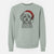 Santa Sammy the Shorkie - Unisex Pigment Dyed Crew Sweatshirt