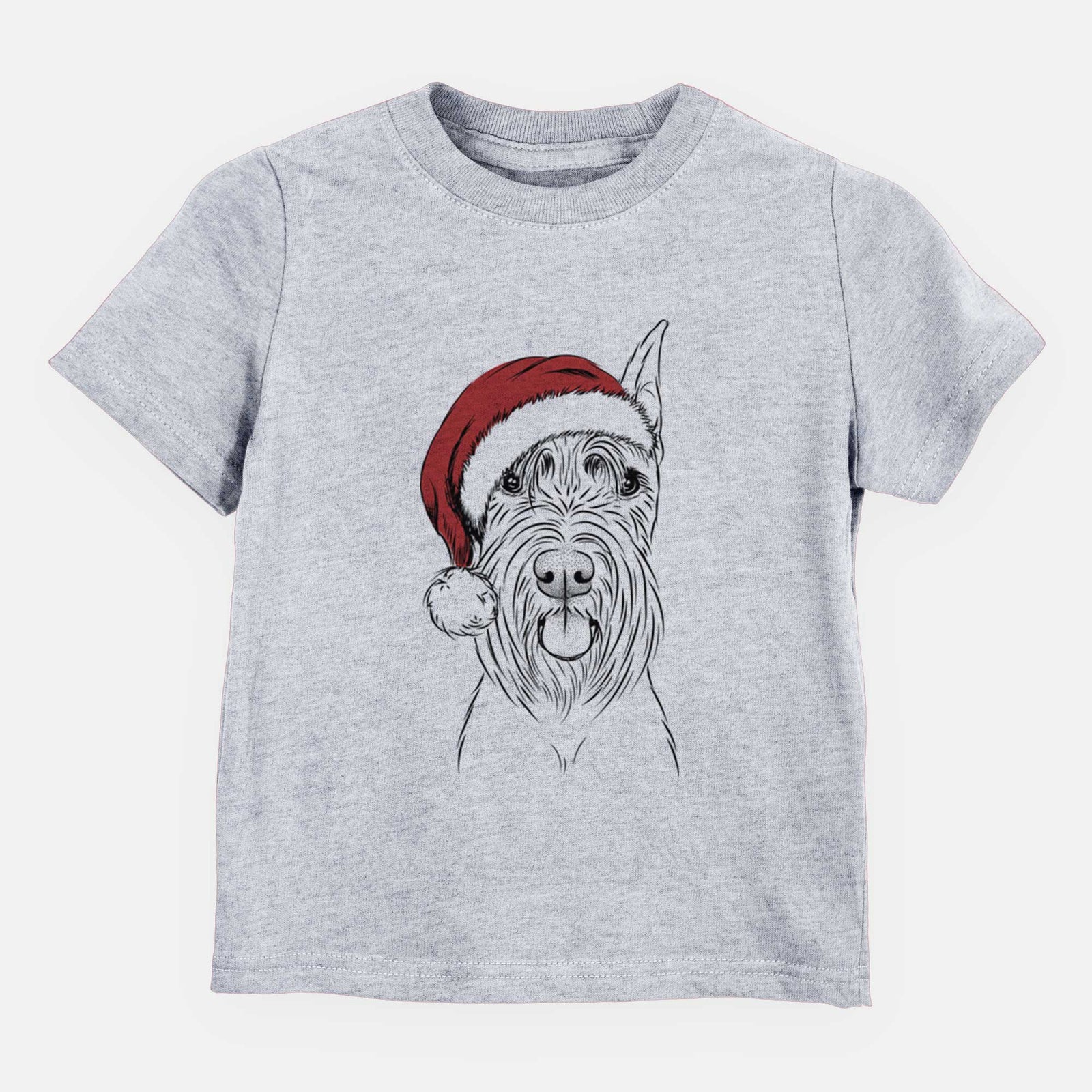 Santa Samuel the Standard Schnauzer - Kids/Youth/Toddler Shirt