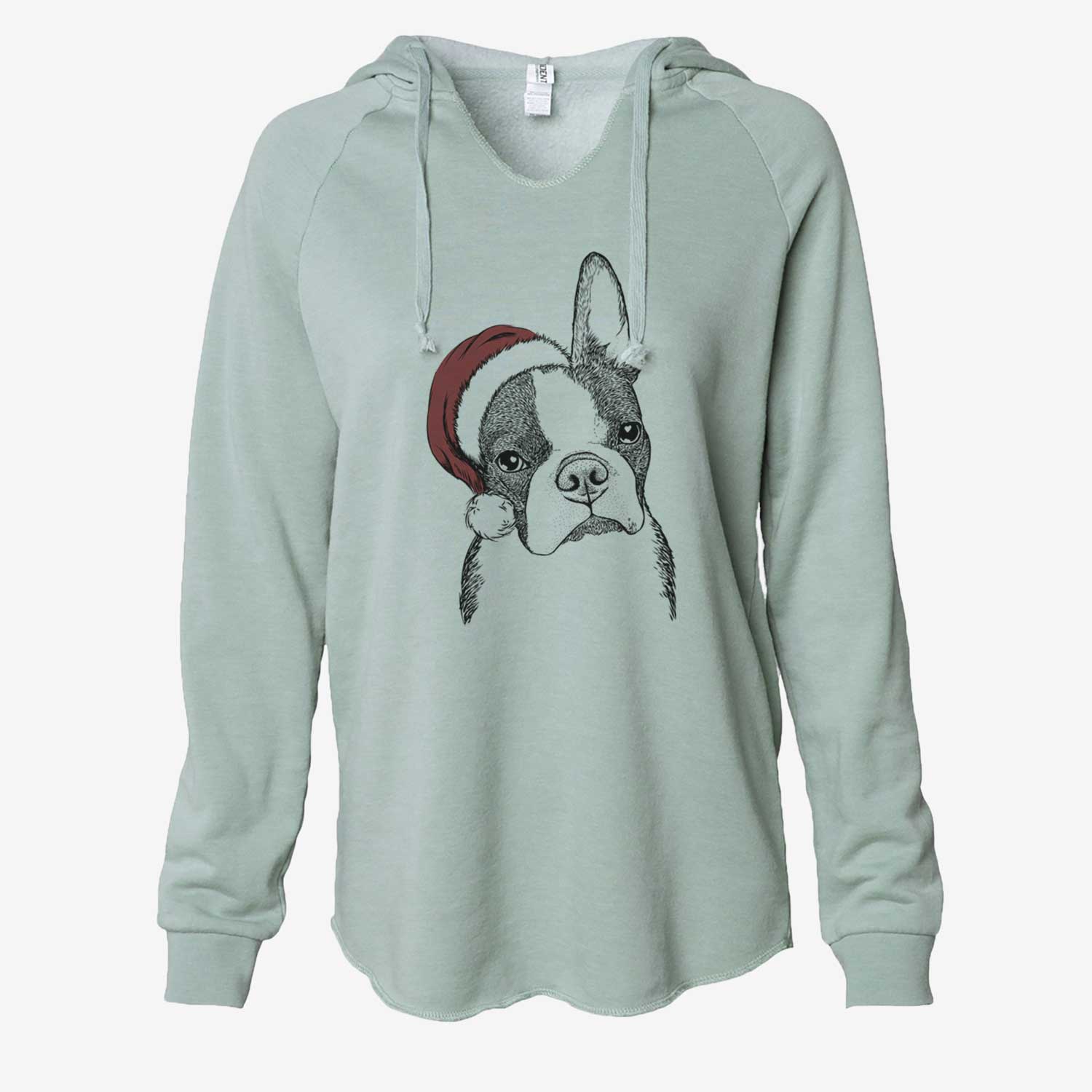 Samuel the Boston Terrier - Cali Wave Hooded Sweatshirt