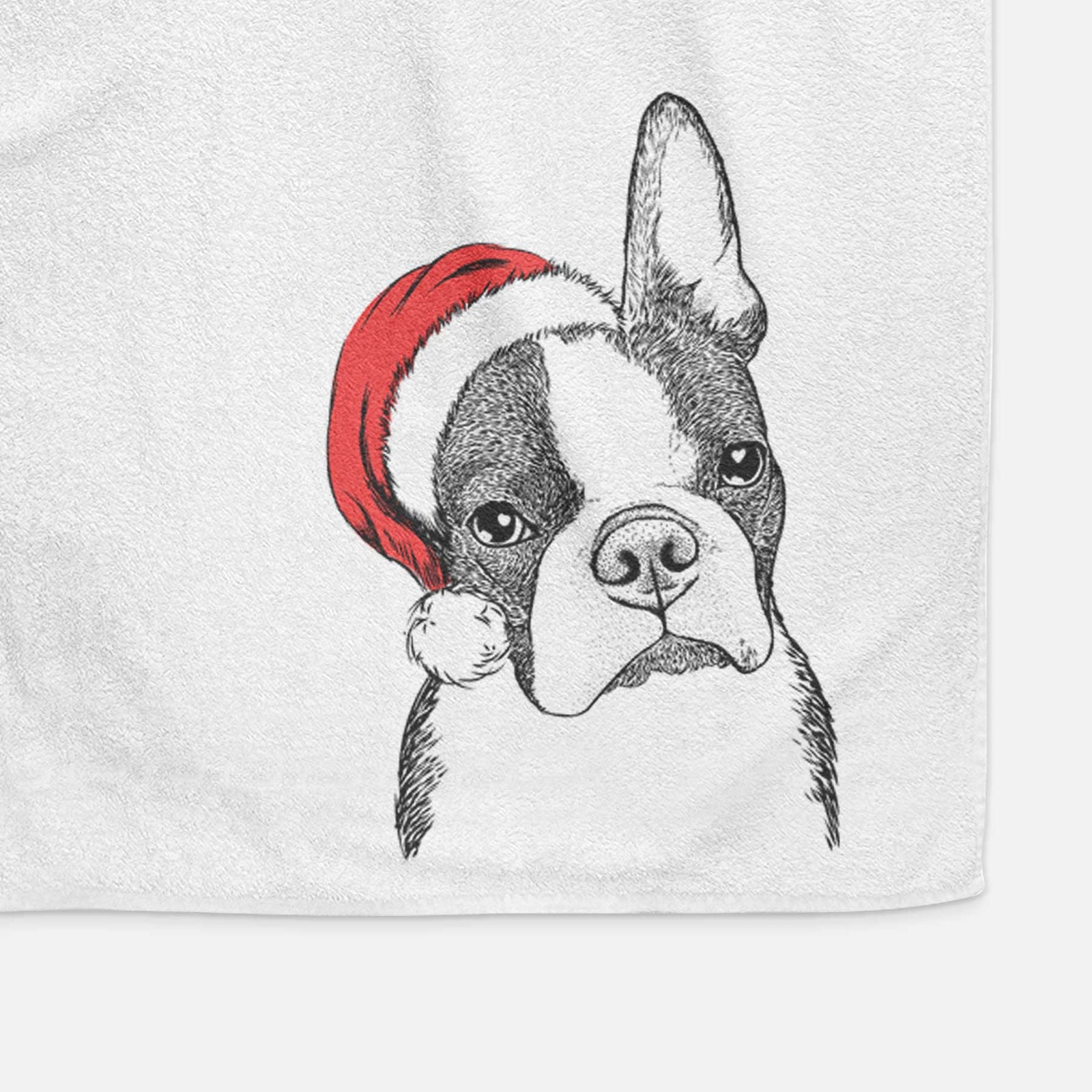 Samuel the Boston Terrier Decorative Hand Towel