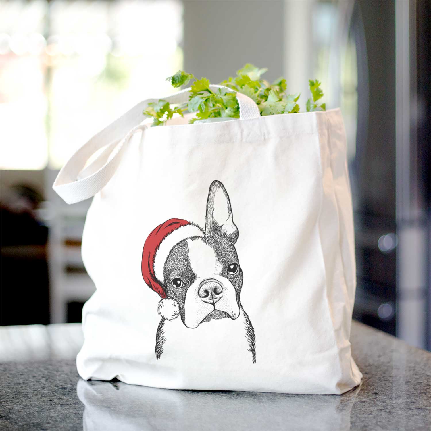 Samuel the Boston Terrier - Tote Bag