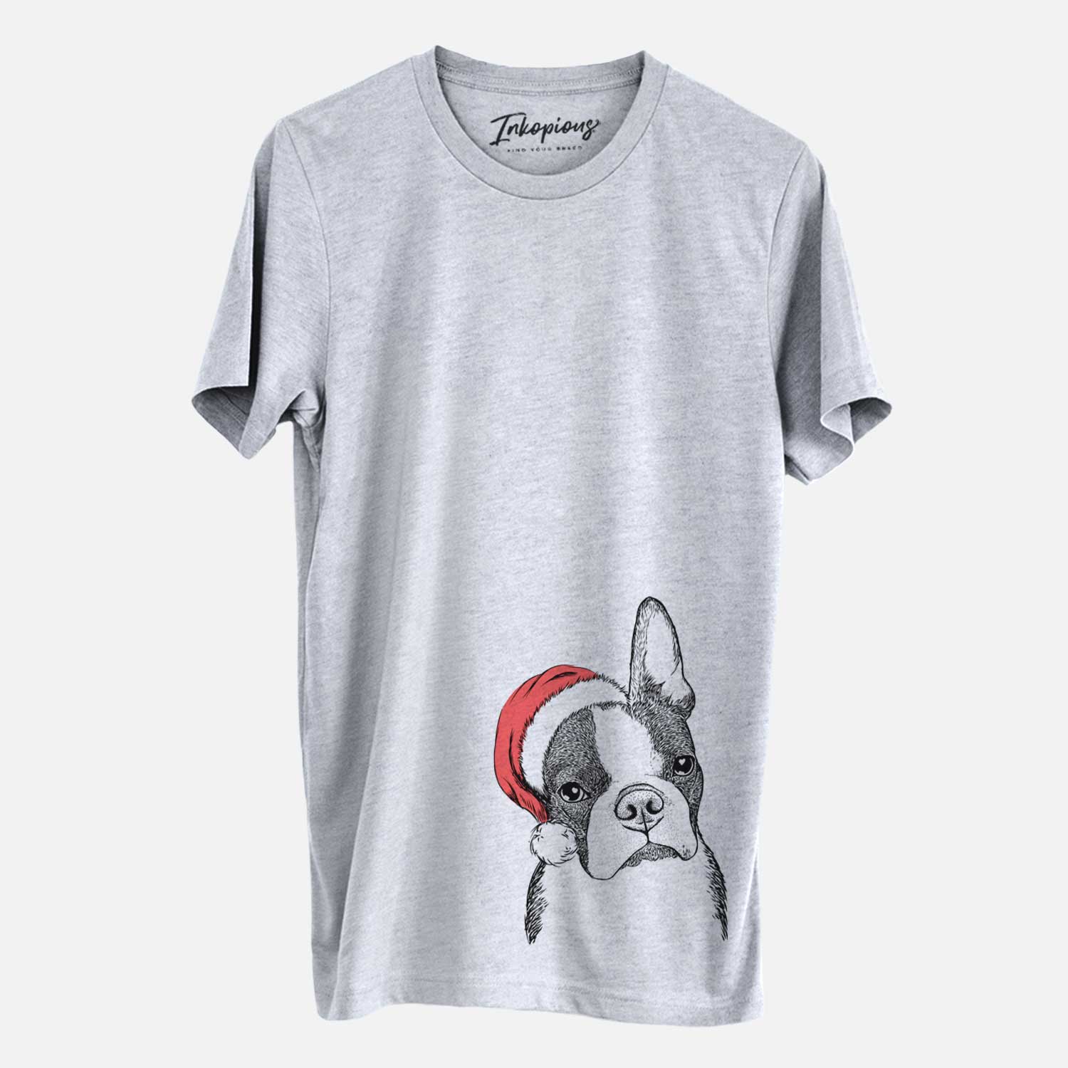 Santa Samuel the Boston Terrier - Unisex Crewneck