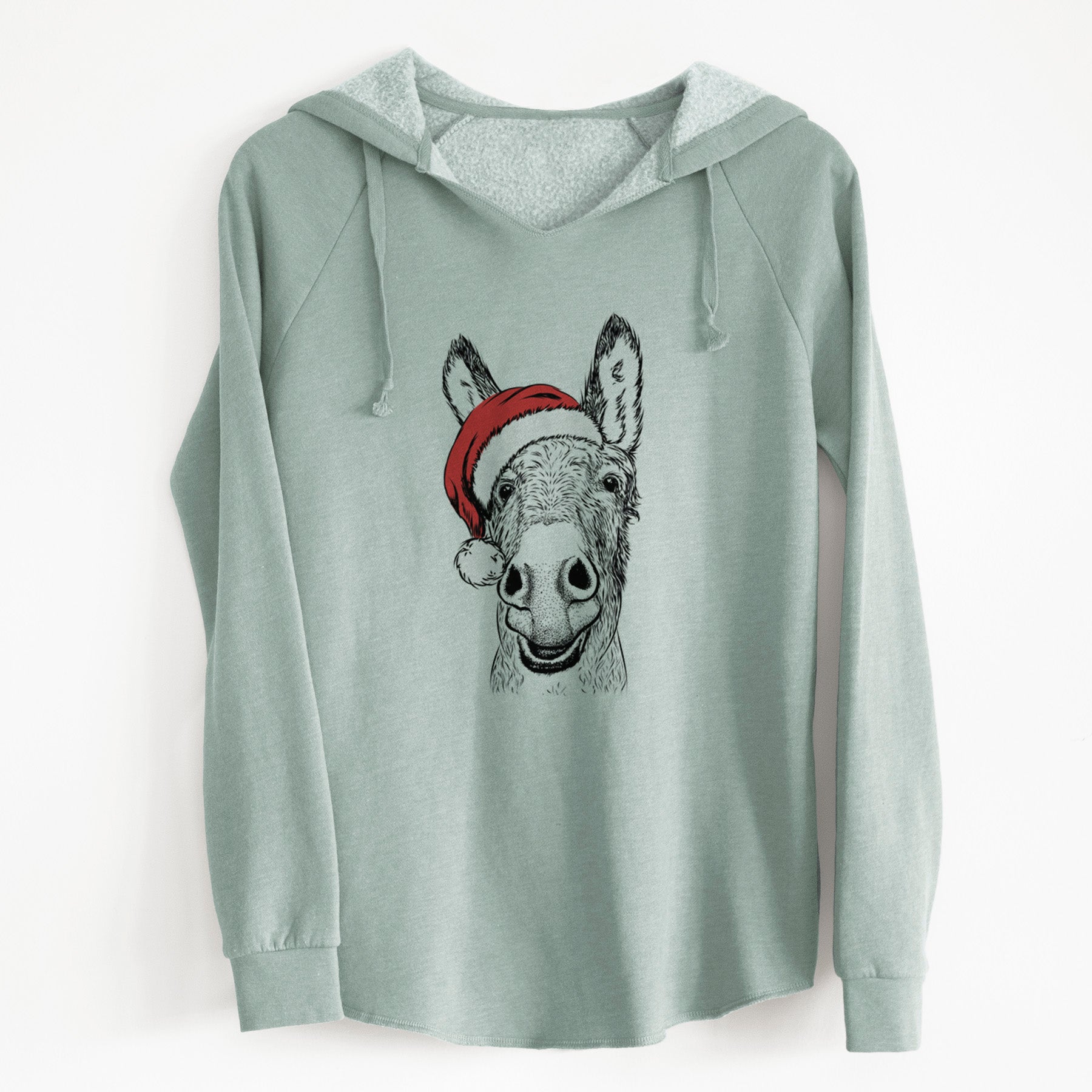 Santa Samule the Donkey - Cali Wave Hooded Sweatshirt