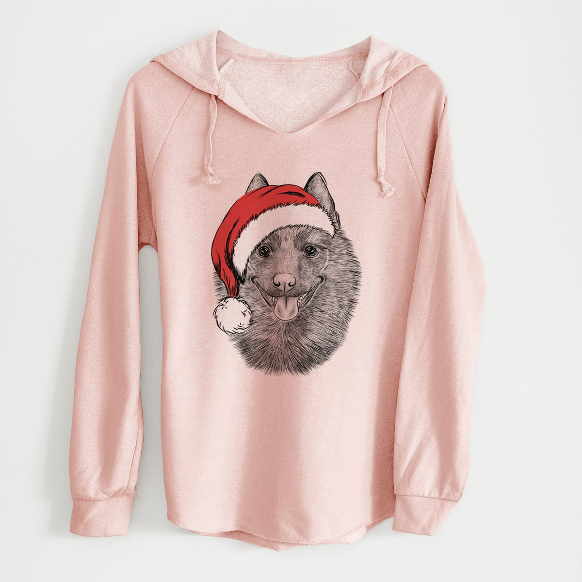 Santa Sander the Schipperke - Cali Wave Hooded Sweatshirt