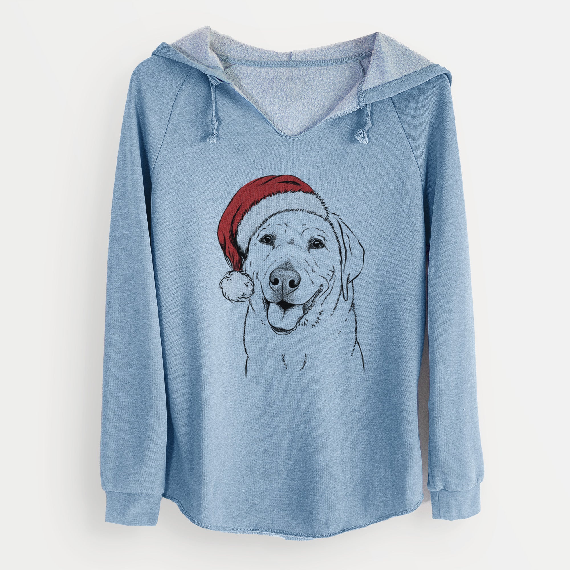 Santa Sanford the Labrador Retriever - Cali Wave Hooded Sweatshirt