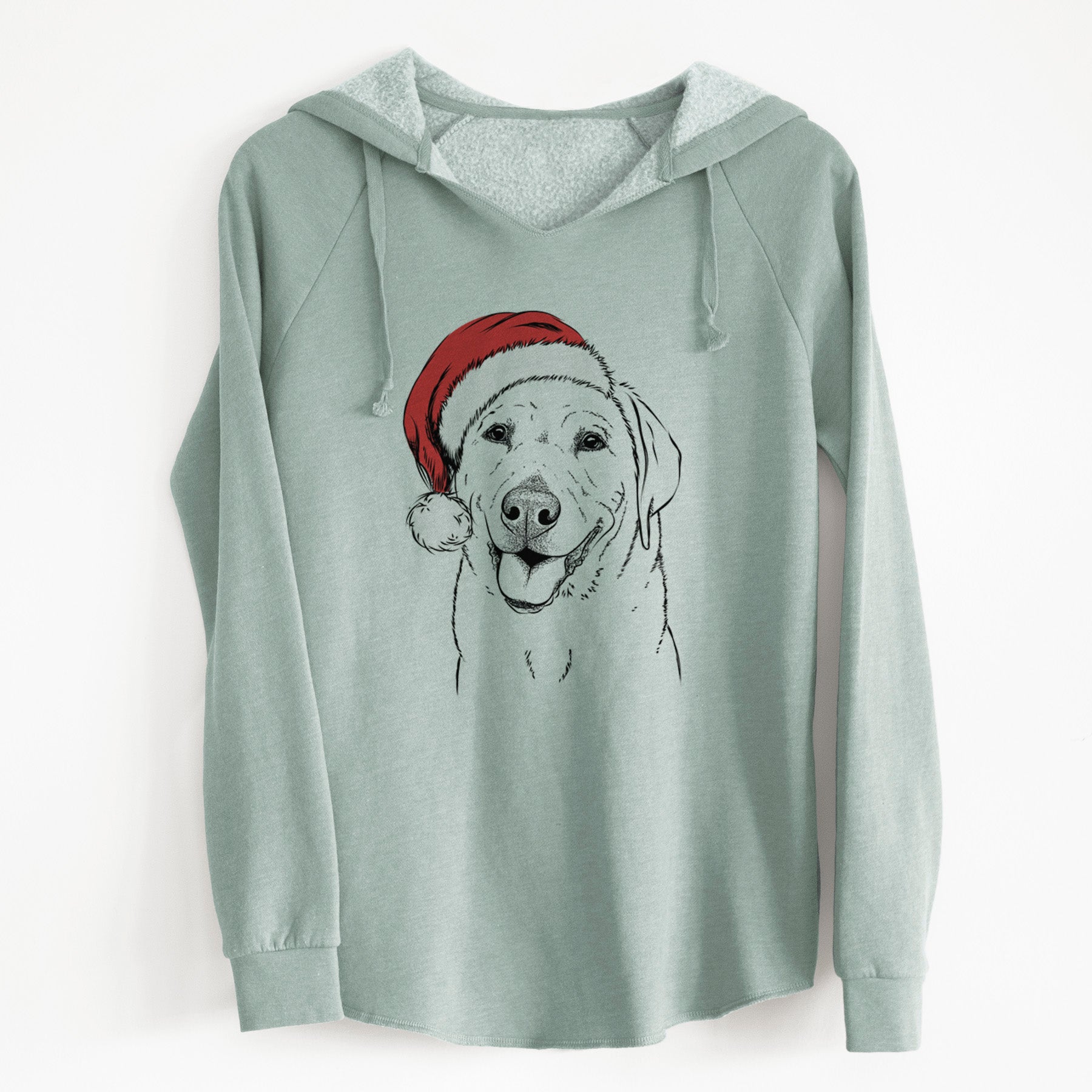 Santa Sanford the Labrador Retriever - Cali Wave Hooded Sweatshirt