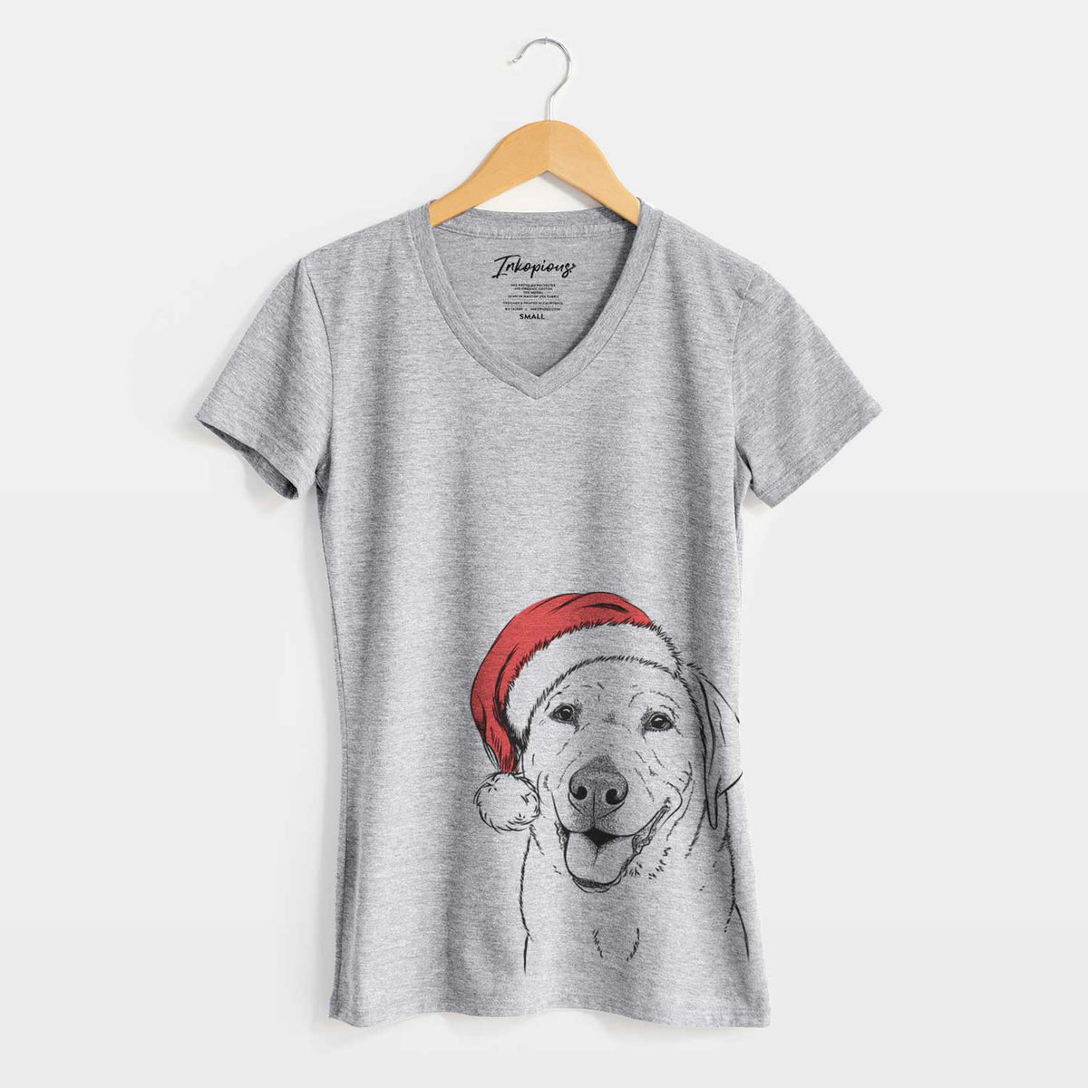 Santa Sanford the Labrador Retriever - Women's V-neck Shirt