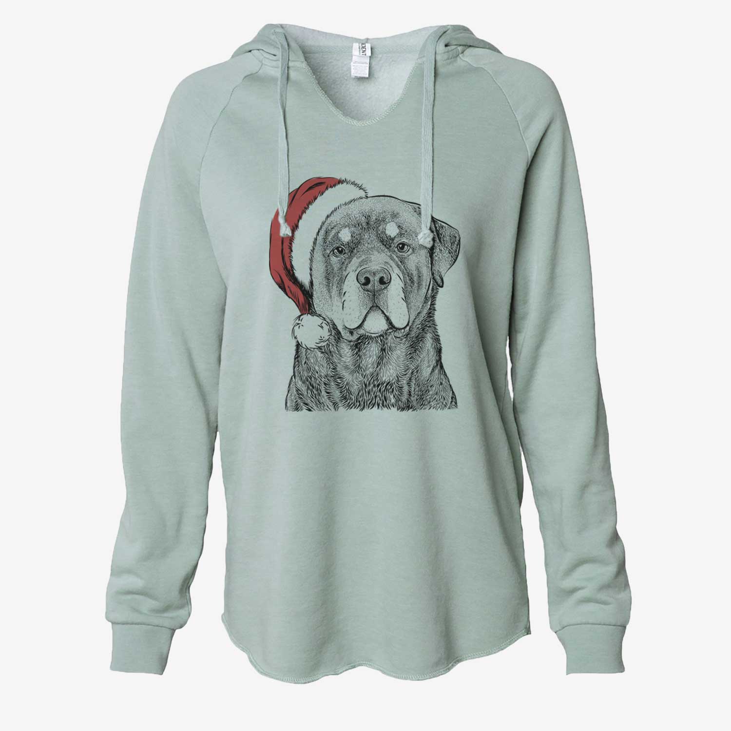 Sarge the Rottweiler - Cali Wave Hooded Sweatshirt