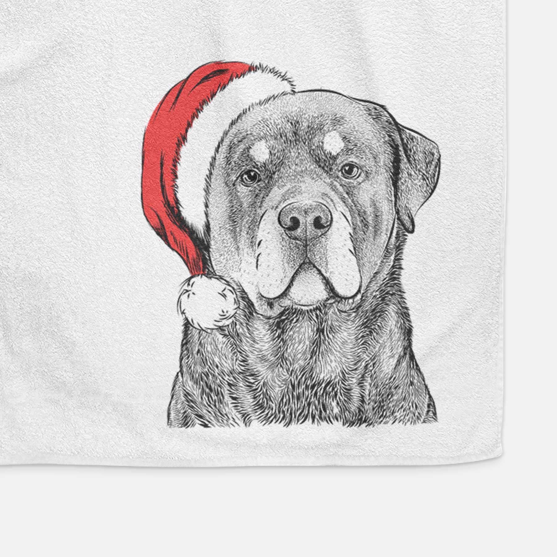 Sarge the Rottweiler Decorative Hand Towel