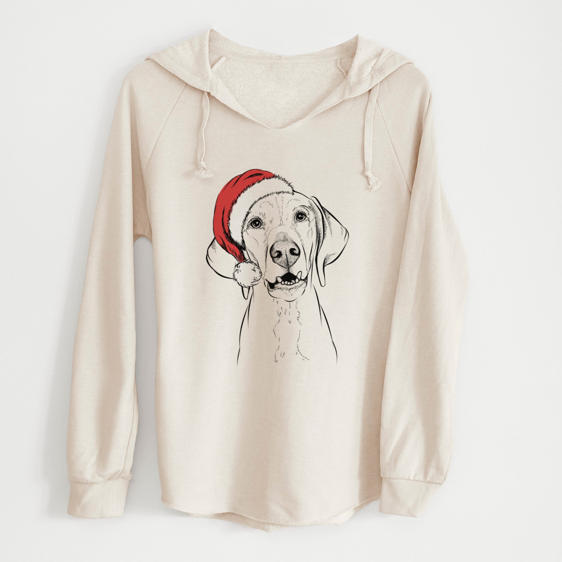 Santa Sarge the Vizsla - Cali Wave Hooded Sweatshirt