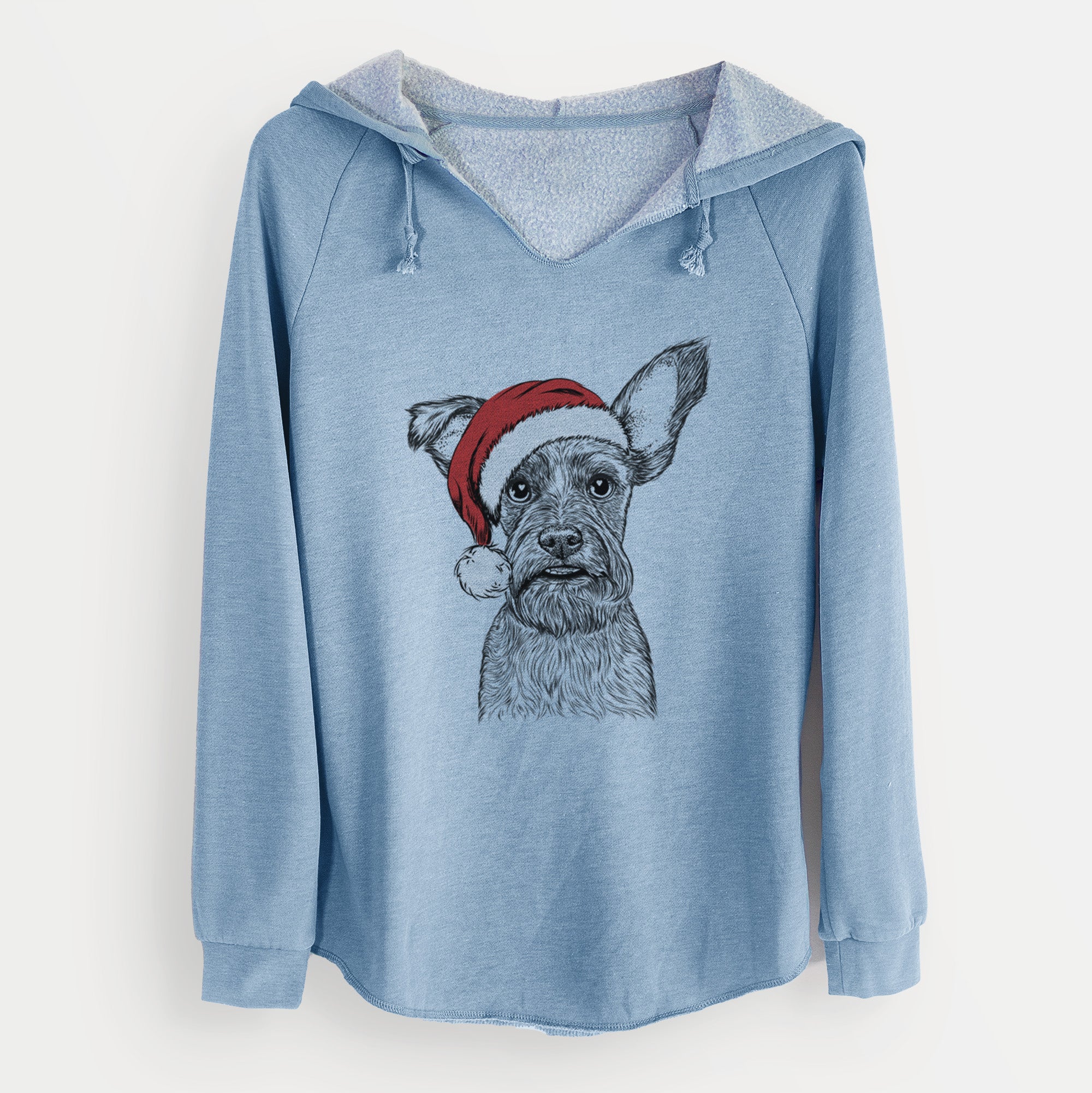 Santa Sawyer the Snorkie - Cali Wave Hooded Sweatshirt