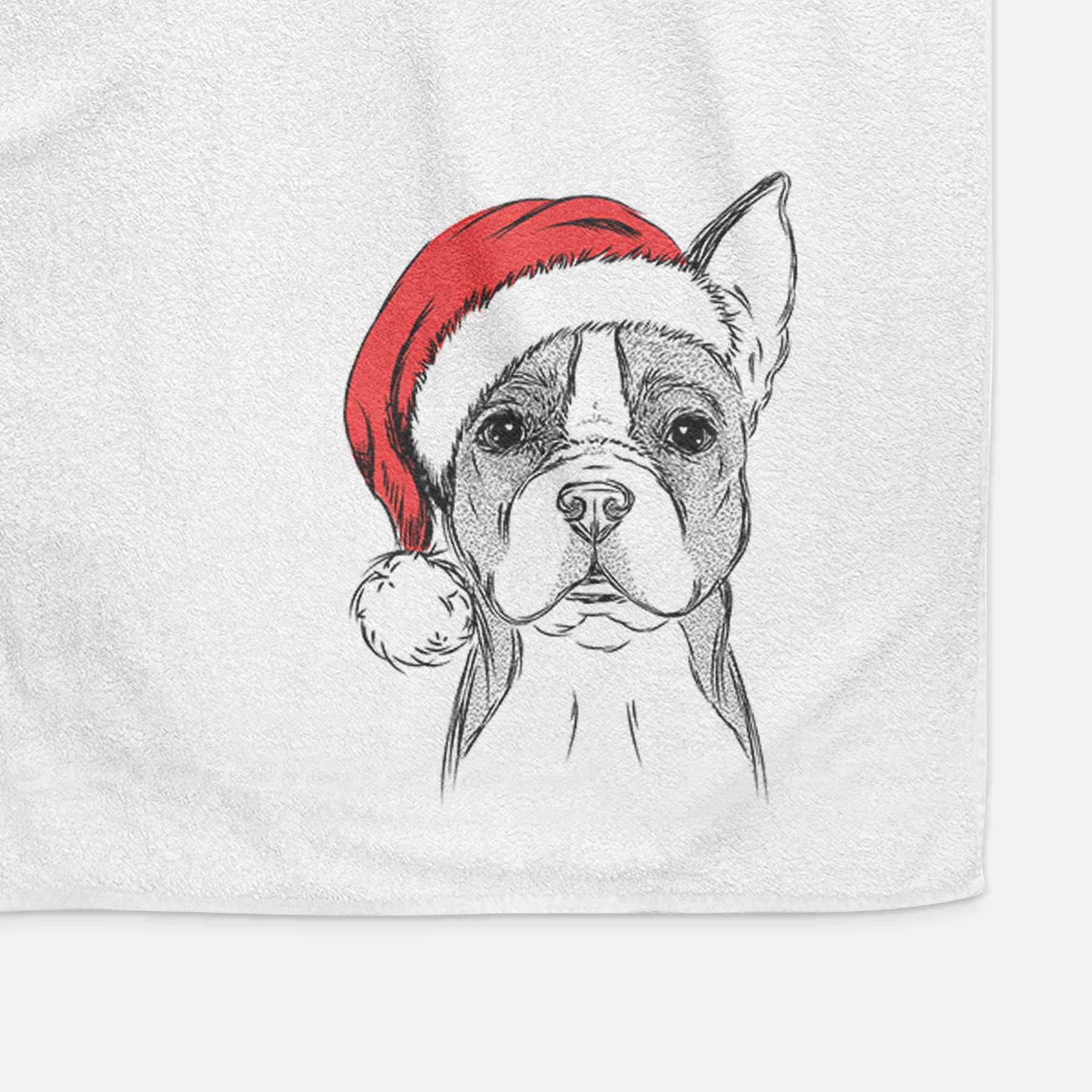 Scout the Boston Terrier Decorative Hand Towel