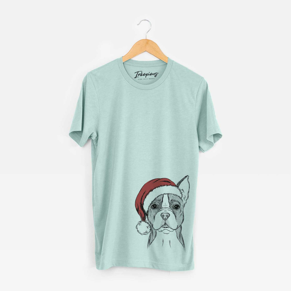 Santa Scout the Boston Terrier - Unisex Crewneck