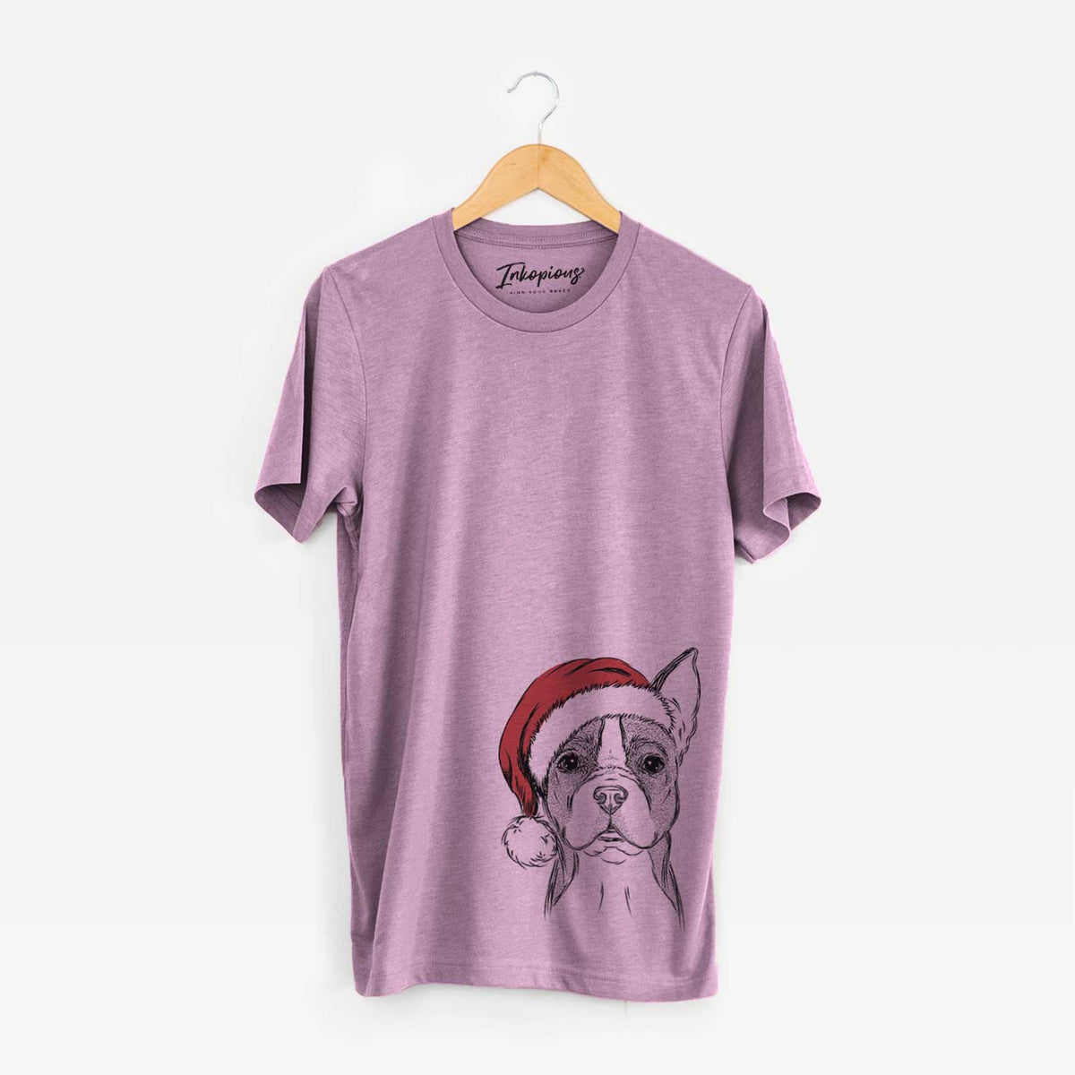 Santa Scout the Boston Terrier - Unisex Crewneck