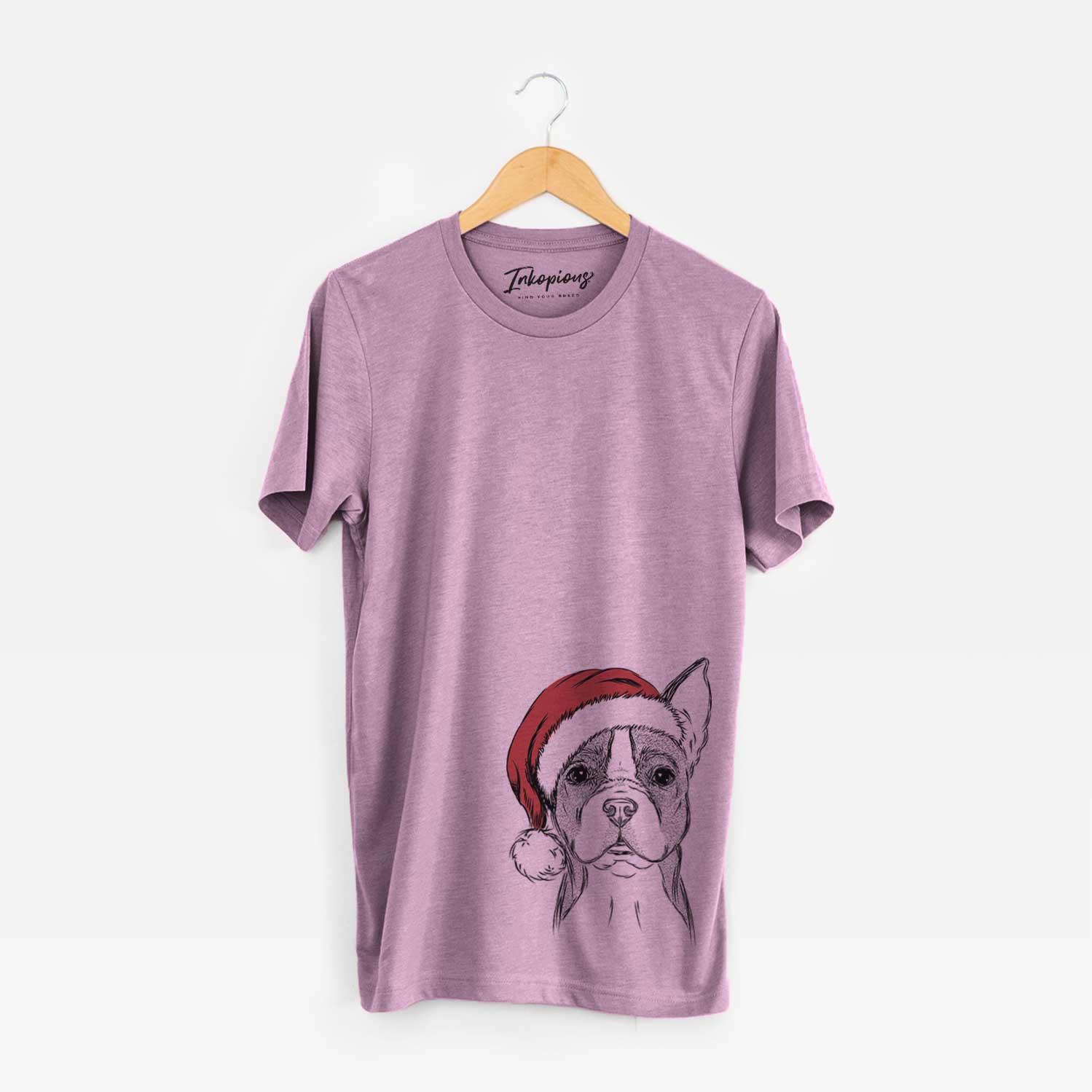 Santa Scout the Boston Terrier - Unisex Crewneck