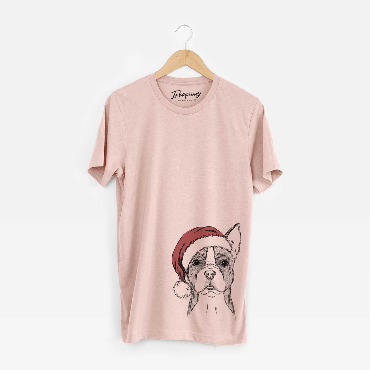 Santa Scout the Boston Terrier - Unisex Crewneck