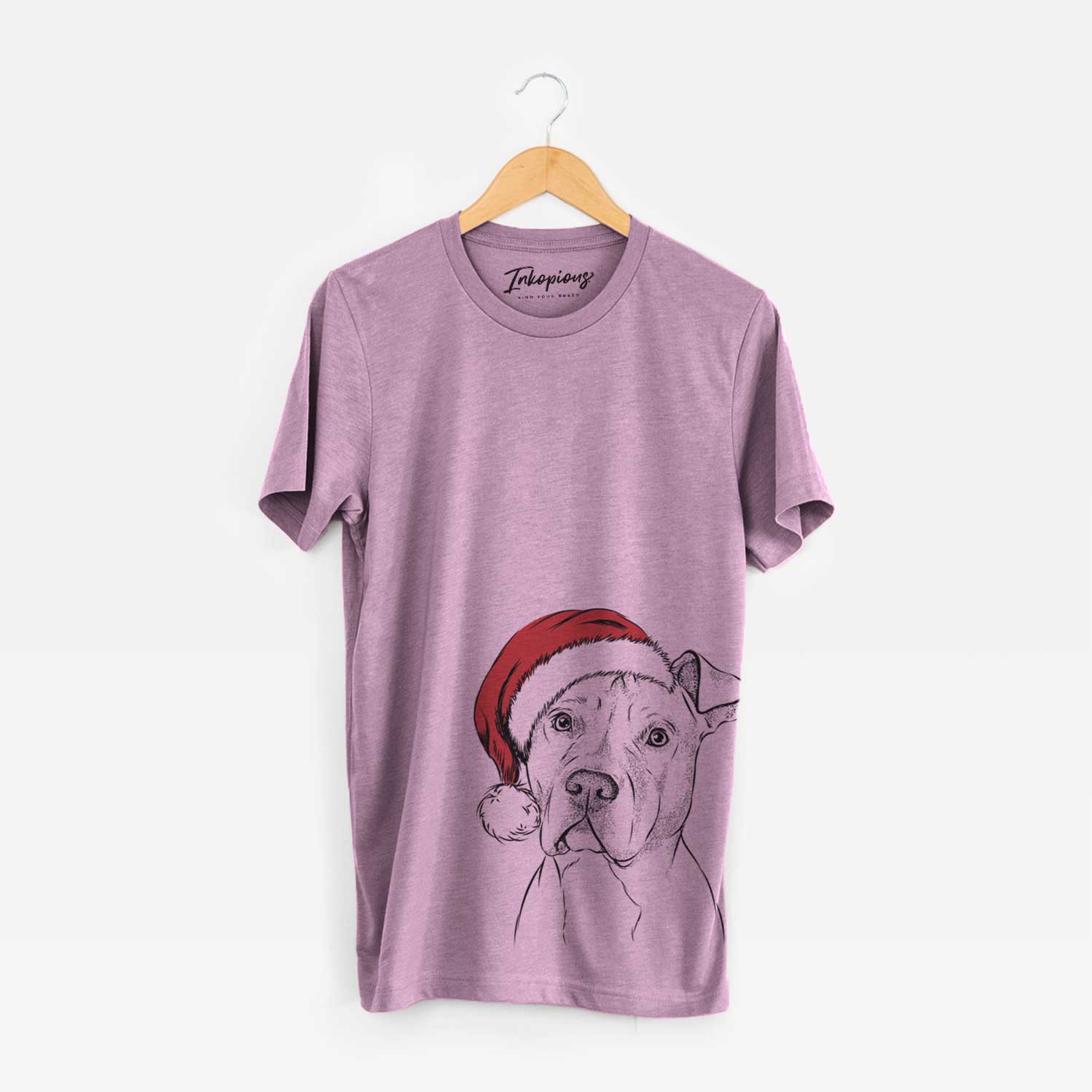 Santa Scraps the American Staffordshire Mix - Unisex Crewneck