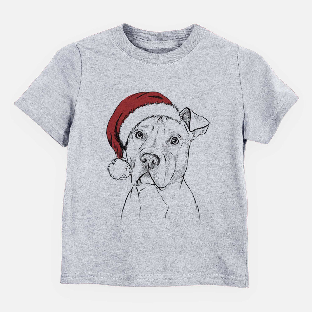 Santa Scraps the American Stafforsdhire Mix - Kids/Youth/Toddler Shirt